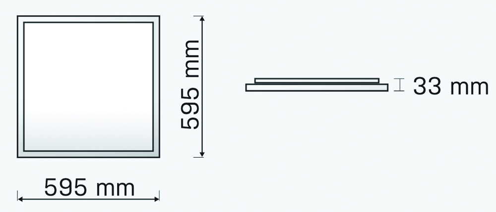 Other view of HANECO LIGHTING Haneco - Matrix Led Backlit Panel - 36W - 220-240V - 40VDC - 600X600mm - 4000K - IP40 - White - MATRIX36W0606-4K