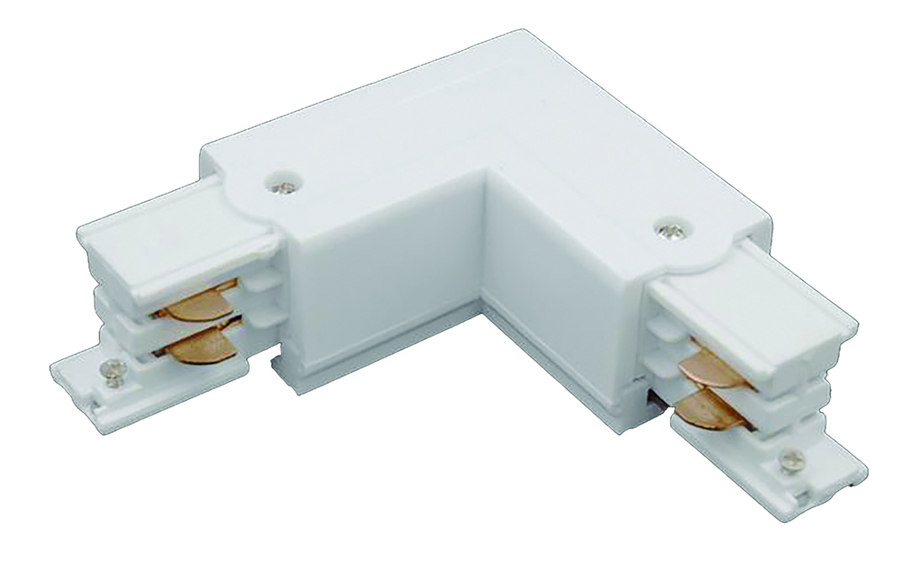 Other view of HANECO LIGHTING Haneco - 90 Degree Track Connector - White - SMTCN-WH-90D