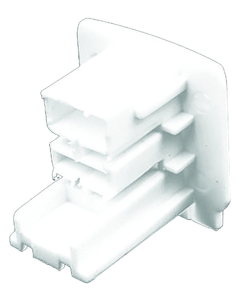 Other view of HANECO LIGHTING Haneco - 3-Phase Track End Cap - White - SMTCN-WH-ENDCAP