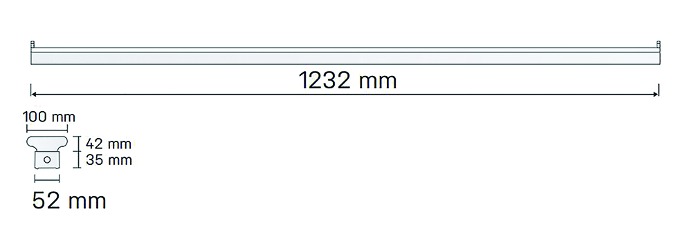 Other view of HANECO LIGHTING Haneco -Twin Led Tube Bare Batten - 220-240V - 1200mm IP20 - White - TDB1200