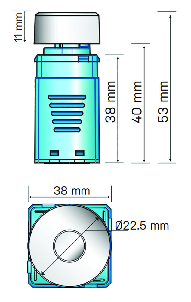 Other view of HANECO LIGHTING Haneco - Duo - Dimming Switch LED - 3-350W 5%-100% - White - DUO350W-W - 2001203