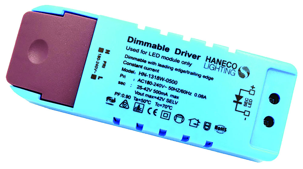 Other view of Haneco - Phase-Cut Dimmable Constant Current Driver - 600mA 21-42V IP20 - HN-0928W-0600 Dimmable - 2001218