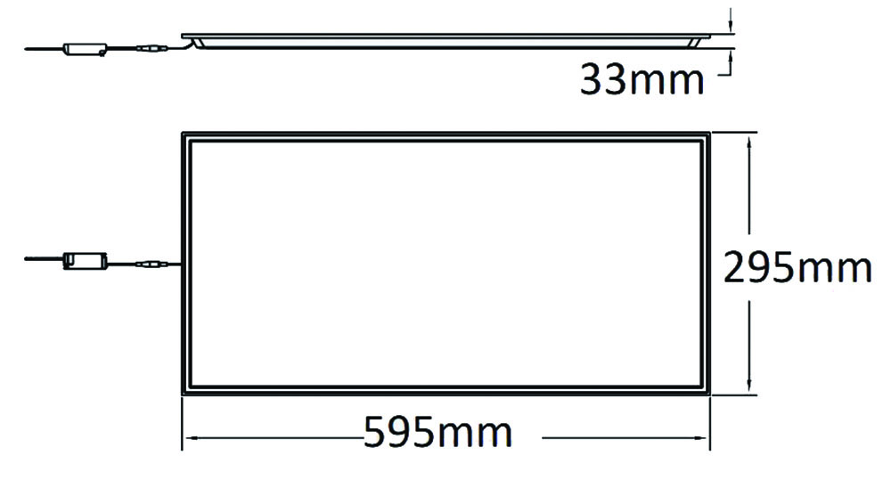 Other view of Haneco - Matrix Led Backlit Panel - 18W - 300X600mm 4000K - Flickm Free WH - MATRIX18W0306-4K