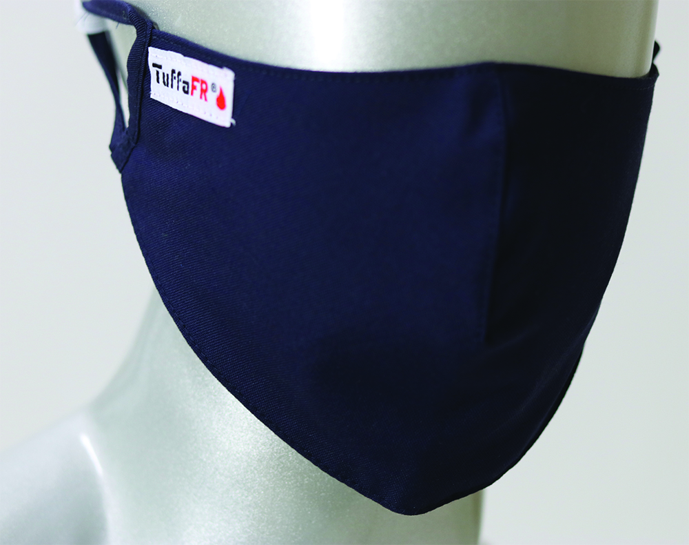 Other view of Tuffa FR MASK02FR-NAVY 3Ply Reusable/Washable Flame Resistant Mask