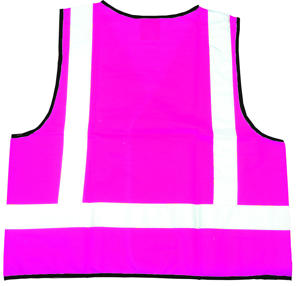 Other view of On Site Safety V006PHXS Vest - High Visibility H-Pattern Reflective Tape - Night Only - Pink - XS