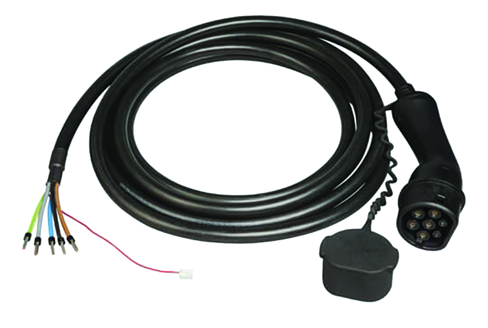 Other view of ABB 6AGC082554 T2 Spare Cable - Type 2, three phase Electric Vehicle Charger SER-TAC-CABLE - 3Pole - 16A - 5m