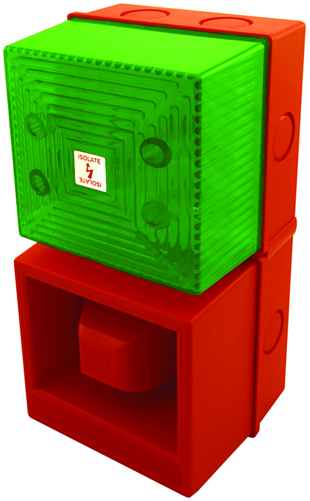Other view of Moflash YOD1810RG Sounder/Strobe - YL40/D50/G/RN/WR - YL4 - WR - 24VDC - Red/Green