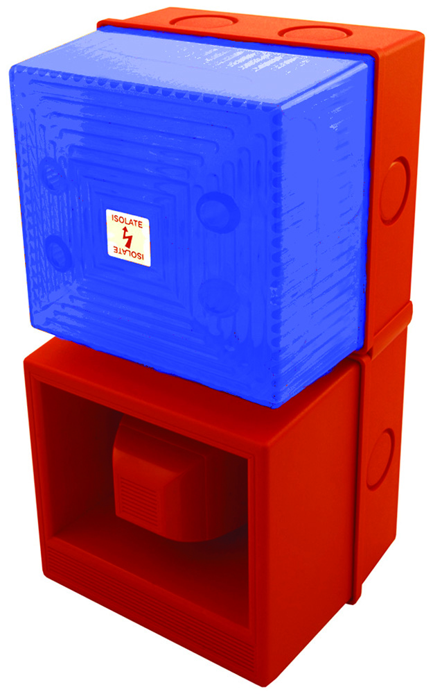 Other view of Moflash YOD1811RB Sounder/Strobe - YL40/L50/B/RN/WR - YL4 - WR - 110VAC - Red & Blue