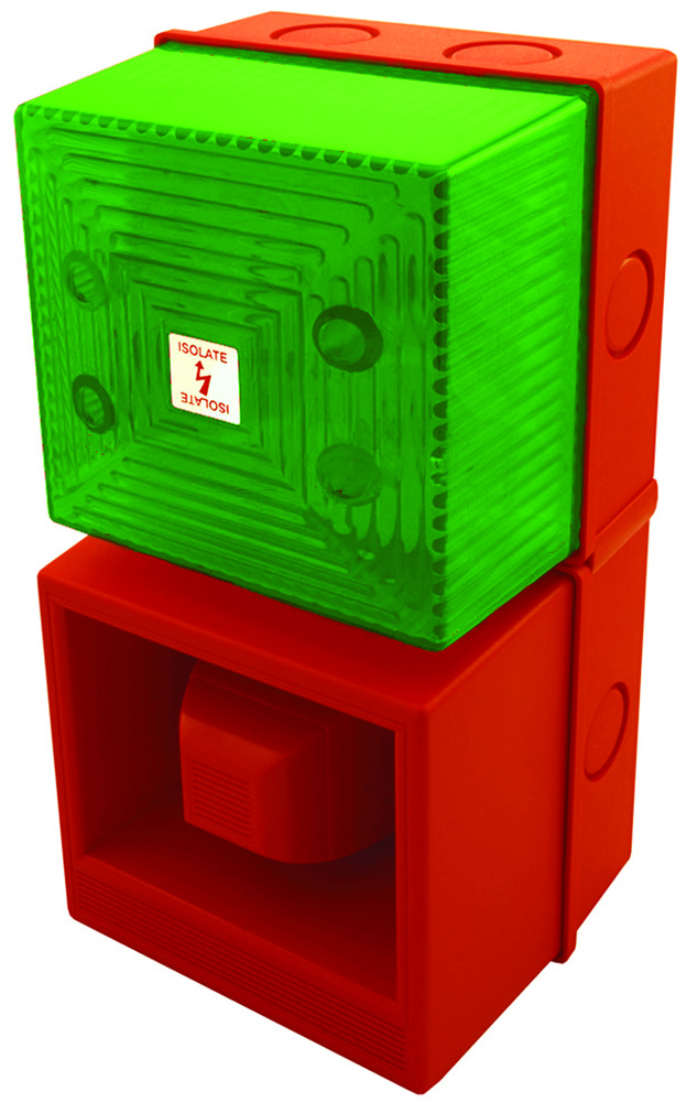 Other view of Moflash YOD1811RG Sounder/Strobe - YL40/L50/G/RN/WR - YL4 - WR - 110VAC - Red/Green