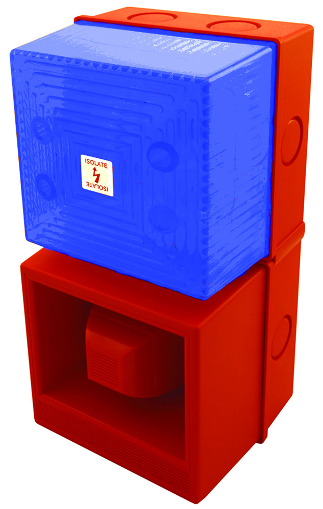 Other view of Moflash YOD1812RB Sounder/Strobe - YL40/N50/B/RN/WR - YL4 - WR - 240VAC - Red & Blue