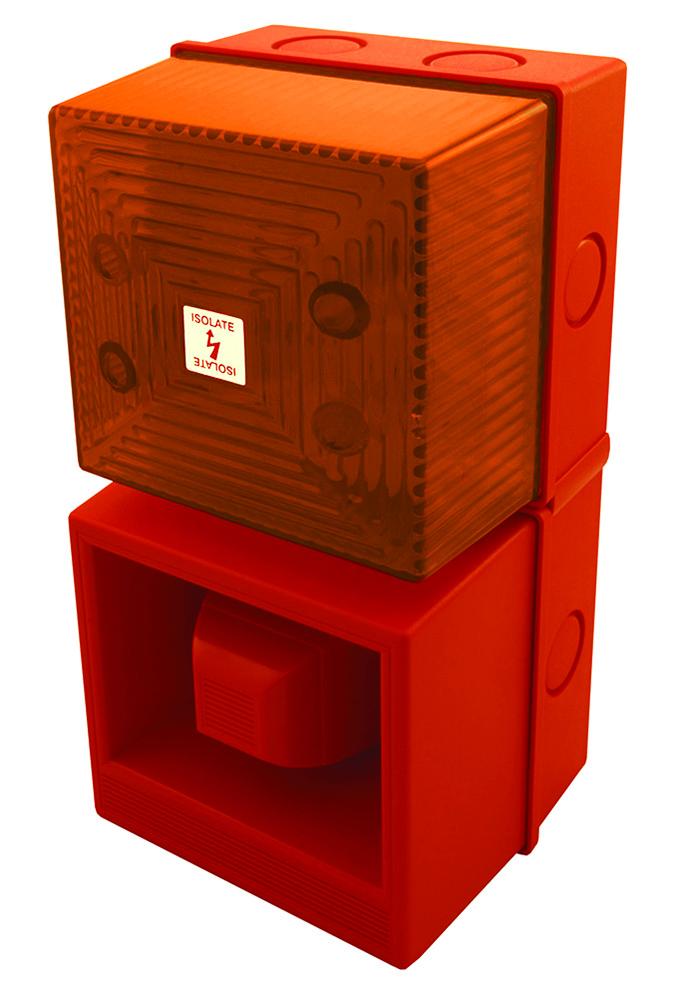 Other view of MOFLASH YOD1810RA Sounder/Strobe - YL40/D50/A/RN/WR YL4 WR 24VDC Red/Amber