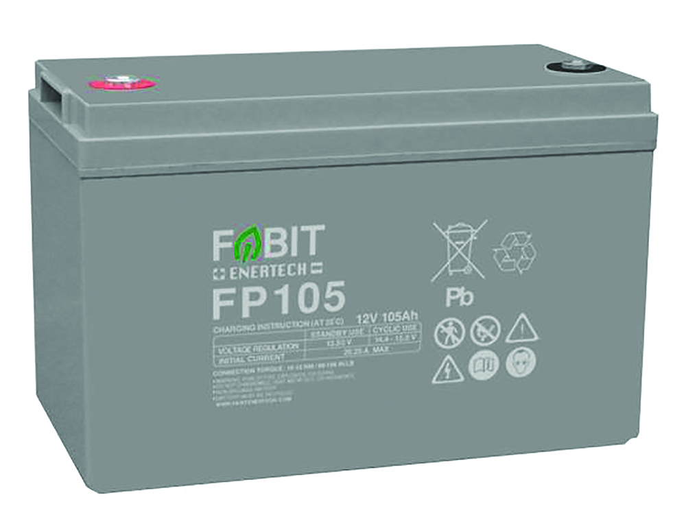 Other view of Fabit FP105 Battery - AGM Sealed Lead Acid VRLA (Valve Regulated Lead Acid)- 12V