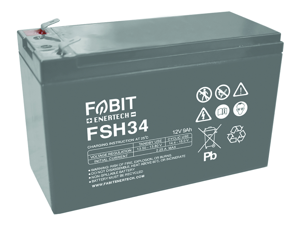 Other view of Fabit FSH28 Battery - AGM Sealed Lead Acid VRLA (Valve Regulated Lead Acid)- 12V