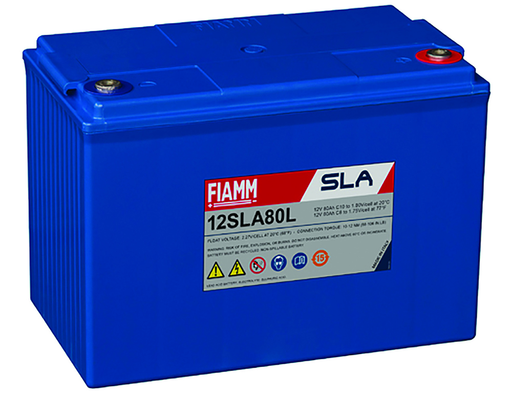 Other view of Fiamm 12SLA110L Battery - AGM Sealed Lead Acid VRLA (Valve Regulated Lead Acid) - 12V