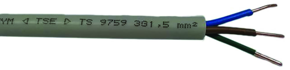 Other view of RS PRO 902-8369 Cable Power - Core 1.5 mm² - Grey Poly Vinyl Chloride PVC Sheath 50m - 300 V - 500 V