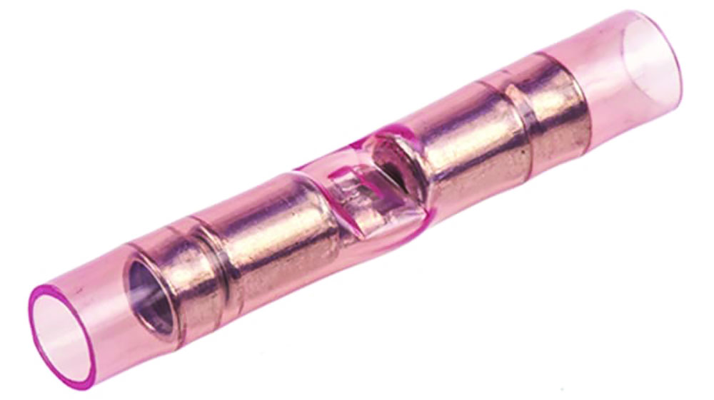 Other view of TE Connectivity 320559 - PIDG Butt Splice Connector - Red - Insulated - Tin 22 - 16 AWG