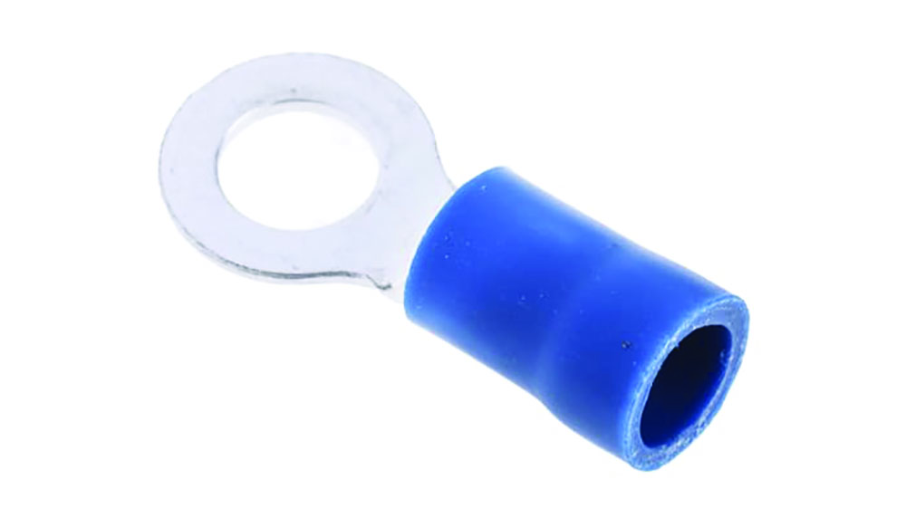 Other view of RS PRO 534-575 - Insulated Ring Terminal - M5 Stud Size - 1.5mm² to 2.5mm² Wire Size - Blue