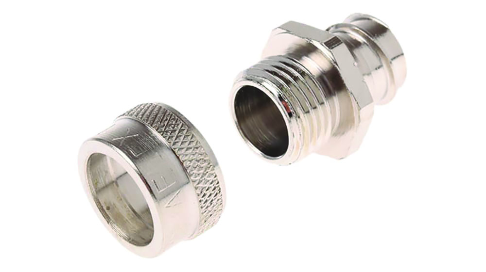 Other view of Adaptaflex 7TCA296020R0093 SP16/M16/A - M16 Straight Conduit Fitting - M16 - Silver - 16mm Nominal Size