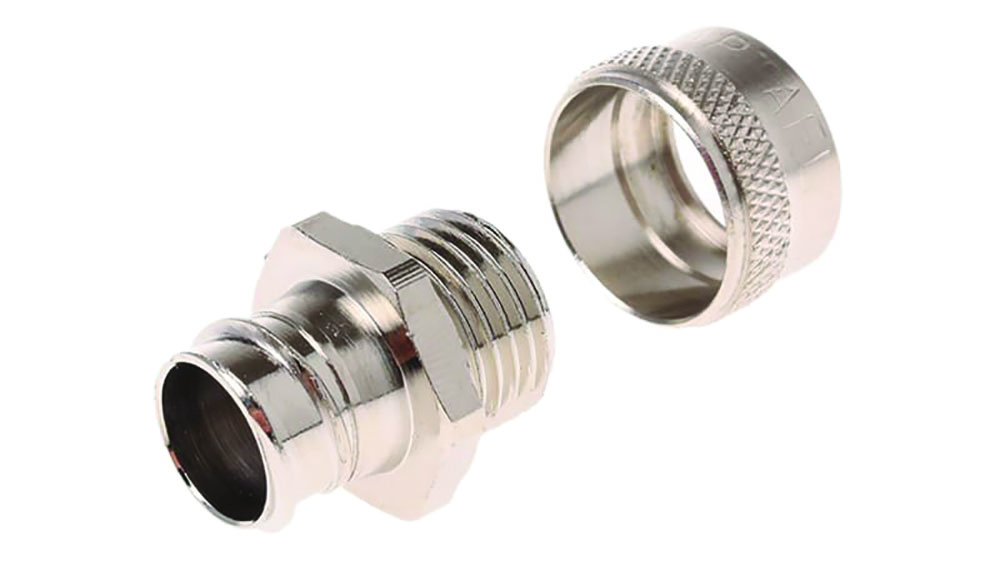 Other view of Adaptaflex 7TCA296020R0093 SP16/M16/A - M16 Straight Conduit Fitting - M16 - Silver - 16mm Nominal Size