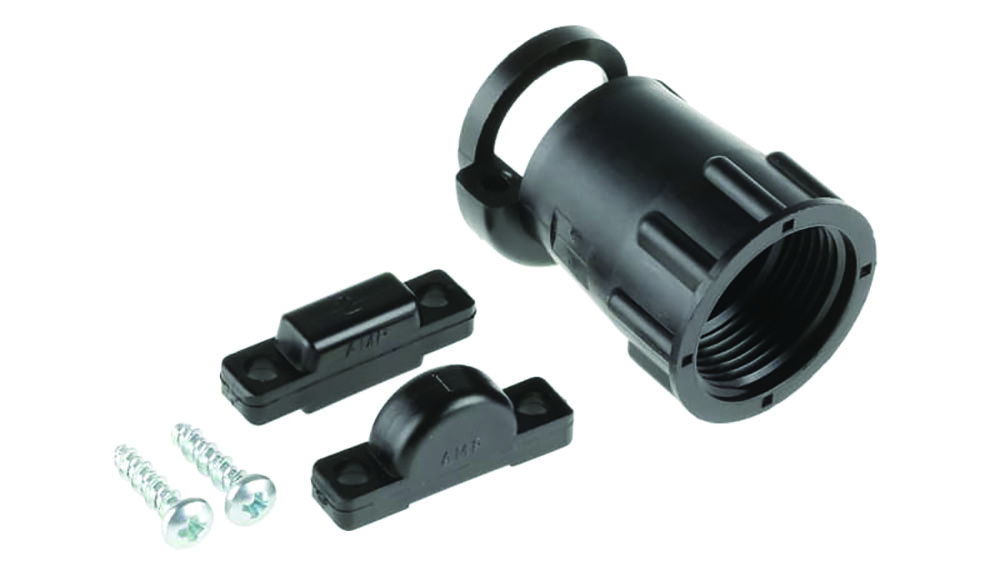 Other view of TE Connectivity 206966-7 - Cable Clamp - Black Screw Thermoplastic - 11.51mm Max. Bundle