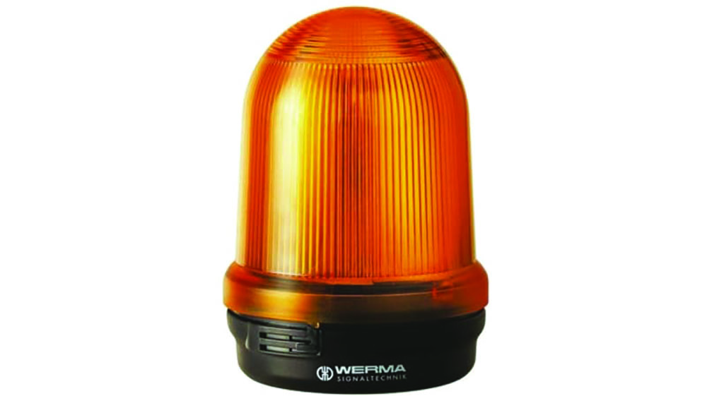 Other view of WERMA 829.320.55 - Beacon - LED - Yellow - RM 829 - 24 V dc - Flashing - Surface Mount
