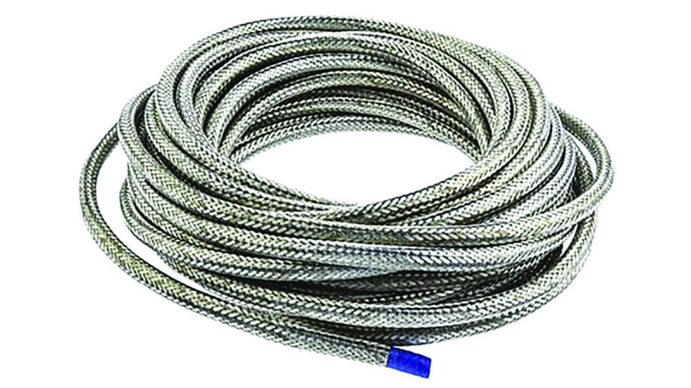 Other view of TE Connectivity RAY-103-12.5(10) - Cable Sleeve - Expandable Braided Nickel Plated Copper Alloy - 12.5mm Diameter - 10m Length - RayBraid Series