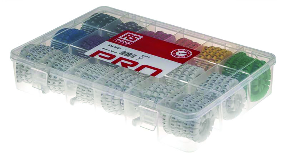 Other view of RS PRO 914-0605 - Slide On Cable Marking Kit - 3.5 - 8mm - 2700 Markers