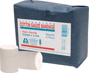 Other view of Uneedit GB025 Bandage Gauze - 2.5cmx5.5m - Pack of 12